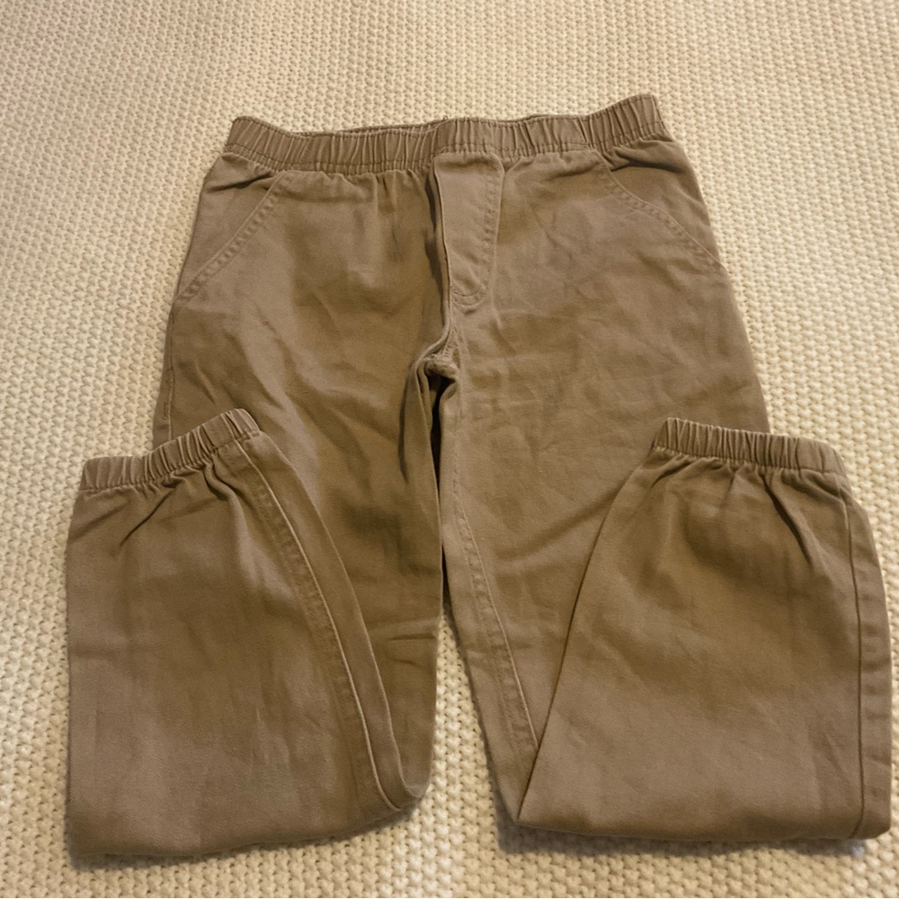 Nautica Tan Relaxed Fit Cotton Pants, Size 5